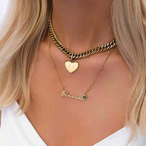 Collier personnalisable en acier inoxydable