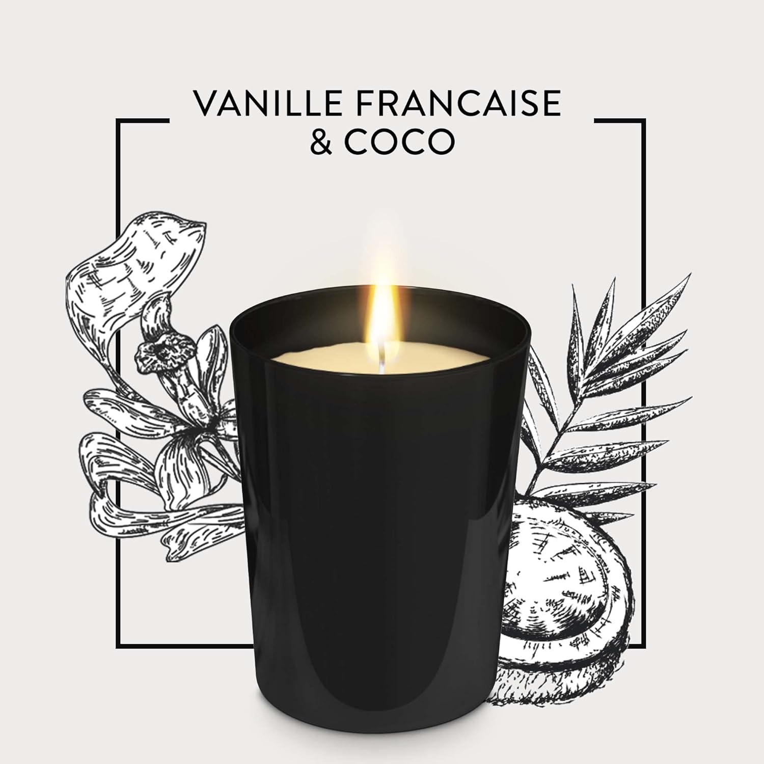 Bougie Air Wick Vanille et Coco – brûle pour 40 heures