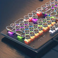 Clavier Qwerty mécanique noir avec led, 104 touches, Green Axis, connexion USB