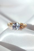 Bague Fairy Tales Solitaire, argent 925, plaqué or rose 18K