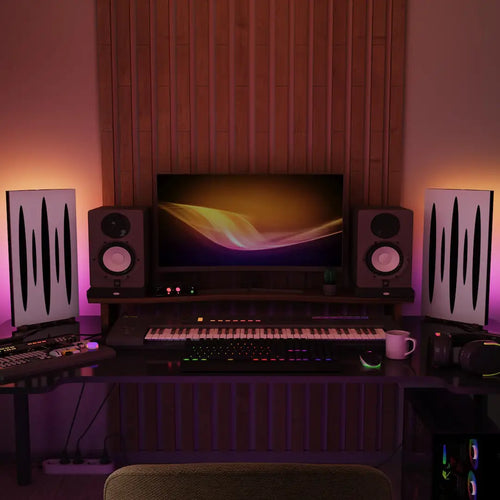 Lampe RGB et support LED, éclairage pour bureau et salle de jeux