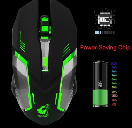 Souris gaming Ninja Dragon Stealth 7 Led, silencieuse et sans fils