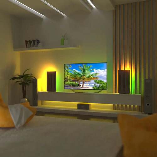 Lampe RGB et support LED, éclairage pour bureau et salle de jeux