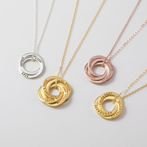 Collier pendentif personnalisable, en argent massif 925, plaqué or 18K doré ou rose