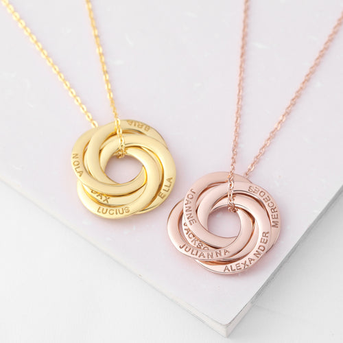 Collier pendentif personnalisable, en argent massif 925, plaqué or 18K doré ou rose