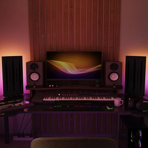 Lampe RGB et support LED, éclairage pour bureau et salle de jeux