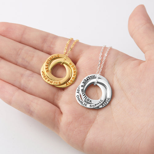 Collier pendentif personnalisable, en argent massif 925, plaqué or 18K doré ou rose