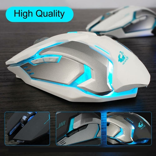 Souris gaming Ninja Dragon Stealth 7 Led, silencieuse et sans fils
