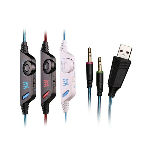 Casque de gaming Ninja Dragon Stealth G21Z LED Vibration, avec micro